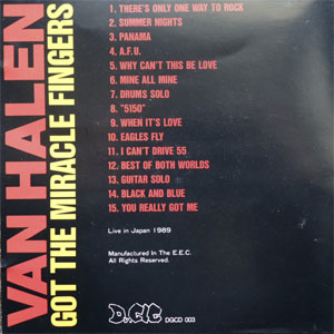 Disco Got The Miracle Fingers de Van Halen